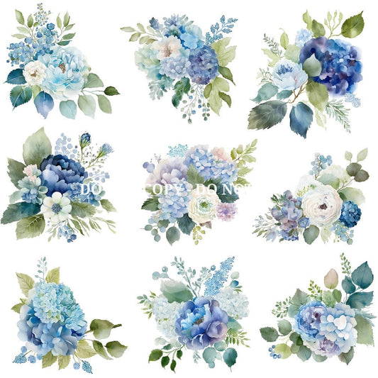 BLUE HYDRANGEA  - FLAIR SHEET