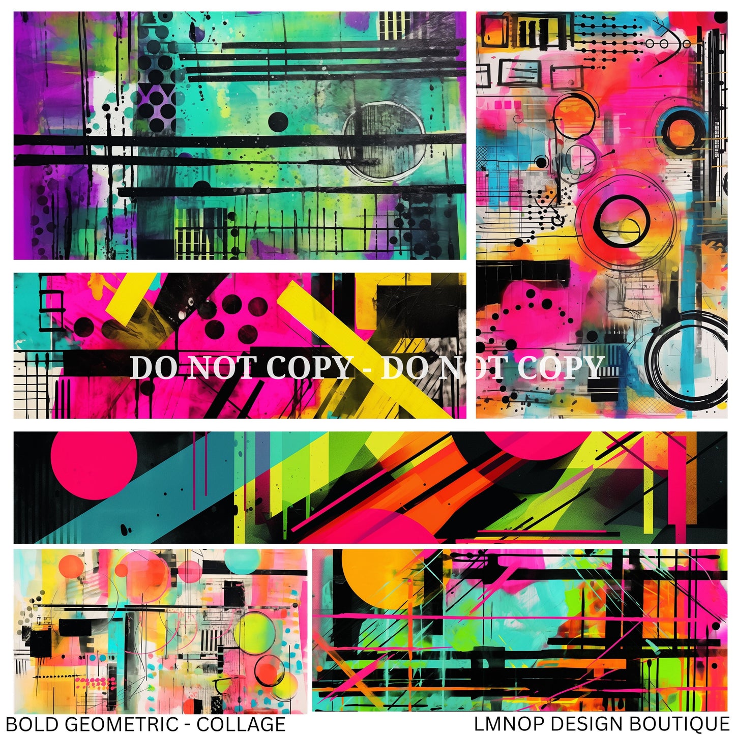 BOLD GEOMETRIC - COLLAGE VINYL