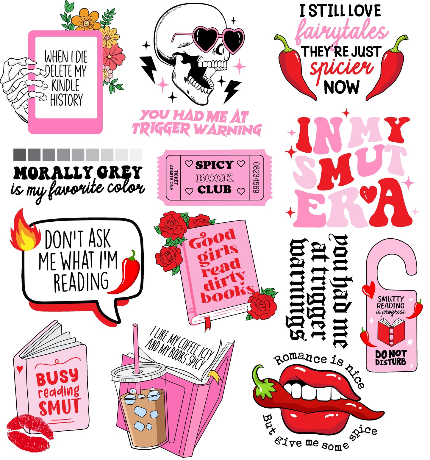 BOOK SMUT - FLAIR SHEET