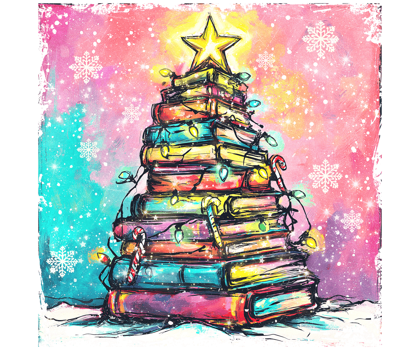 BOOK TREE - DECAL - MULTIPLE VARIATIONS