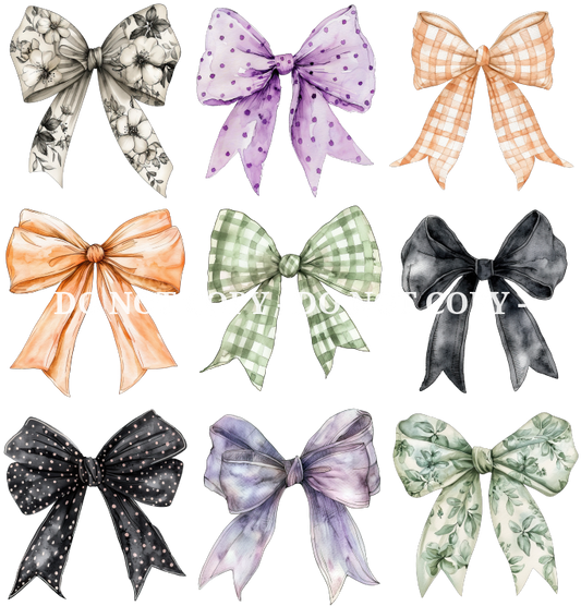 HALLOWEEN BOW FLAIR SHEET