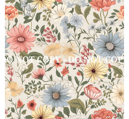 LIBERTY FLORAL PATTERN VINYL - MULTIPLE VARIATIONS