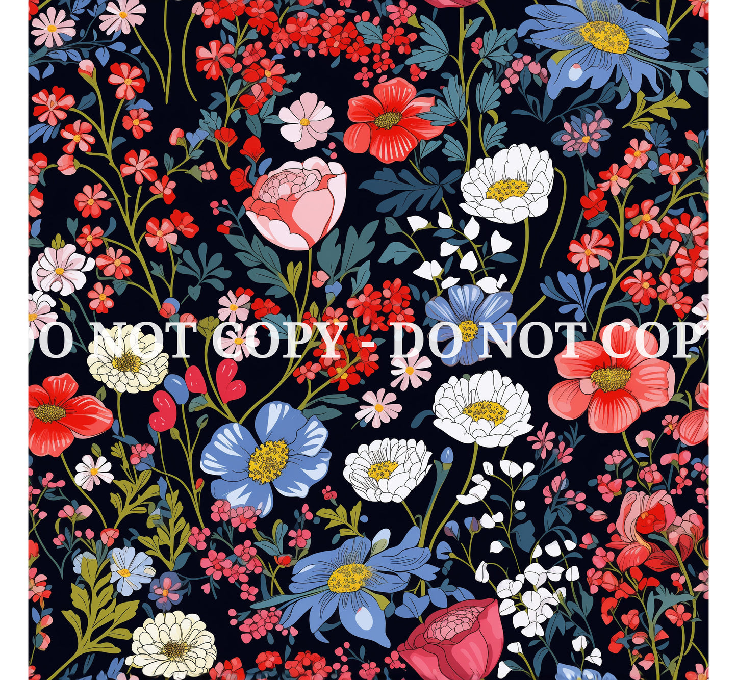 LIBERTY FLORAL PATTERN VINYL - MULTIPLE VARIATIONS