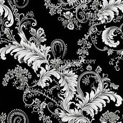 BLACK AND WHITE FILAGREE - MULTIPLE VARIATIONS