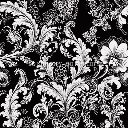 BLACK AND WHITE FILAGREE - MULTIPLE VARIATIONS