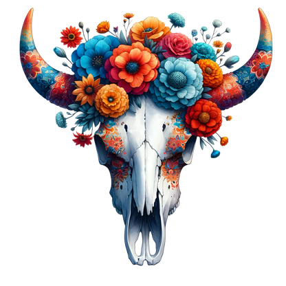 BOHO BULL SKULL - Decals