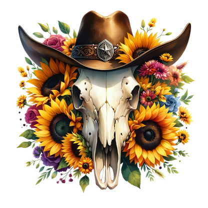 BOHO BULL SKULL - Decals