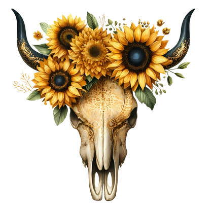 BOHO BULL SKULL - Decals