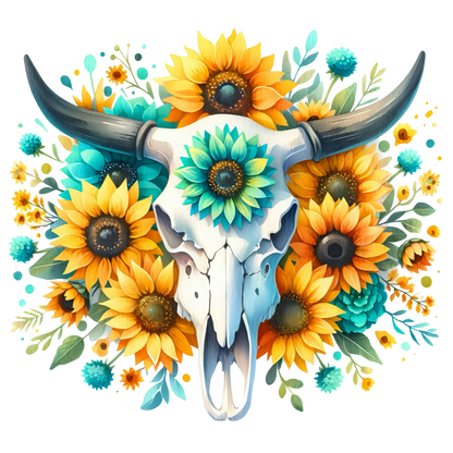 BOHO BULL SKULL - Decals