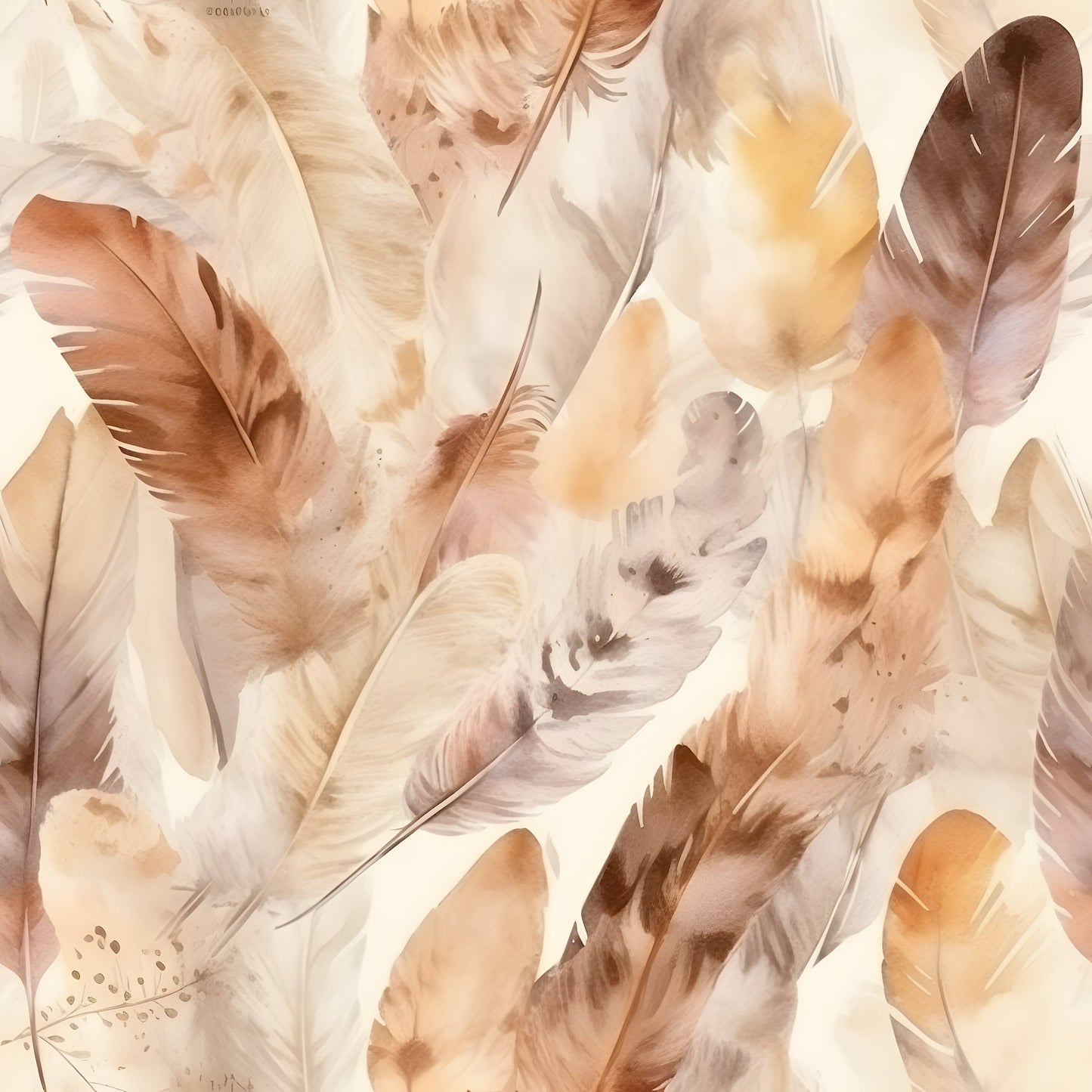 BOHO FEATHERS PATTERN VINYL - MULTIPLE VARIATIONS