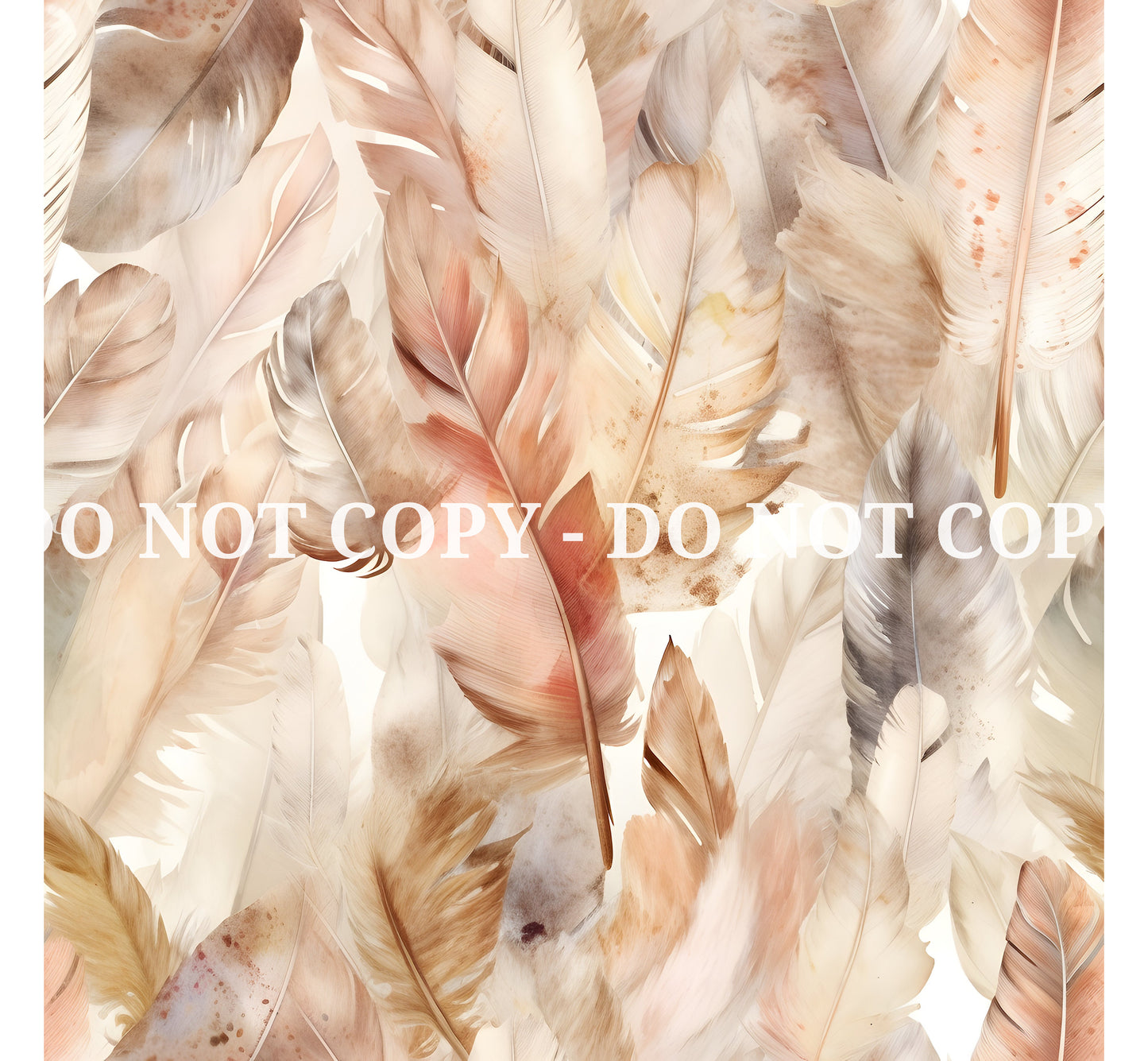 BOHO FEATHERS PATTERN VINYL - MULTIPLE VARIATIONS