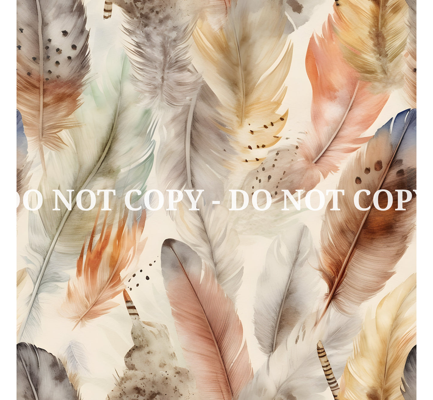 BOHO FEATHERS PATTERN VINYL - MULTIPLE VARIATIONS