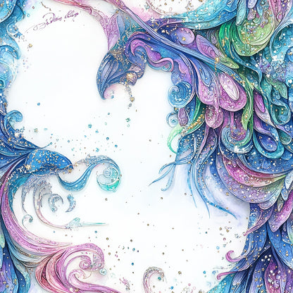 JEWEL TONE SWIRL - MULTIPLE VARIATIONS