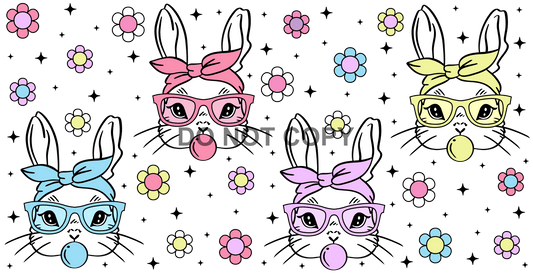 BUNNY WITH BANDANA - CAN WRAP