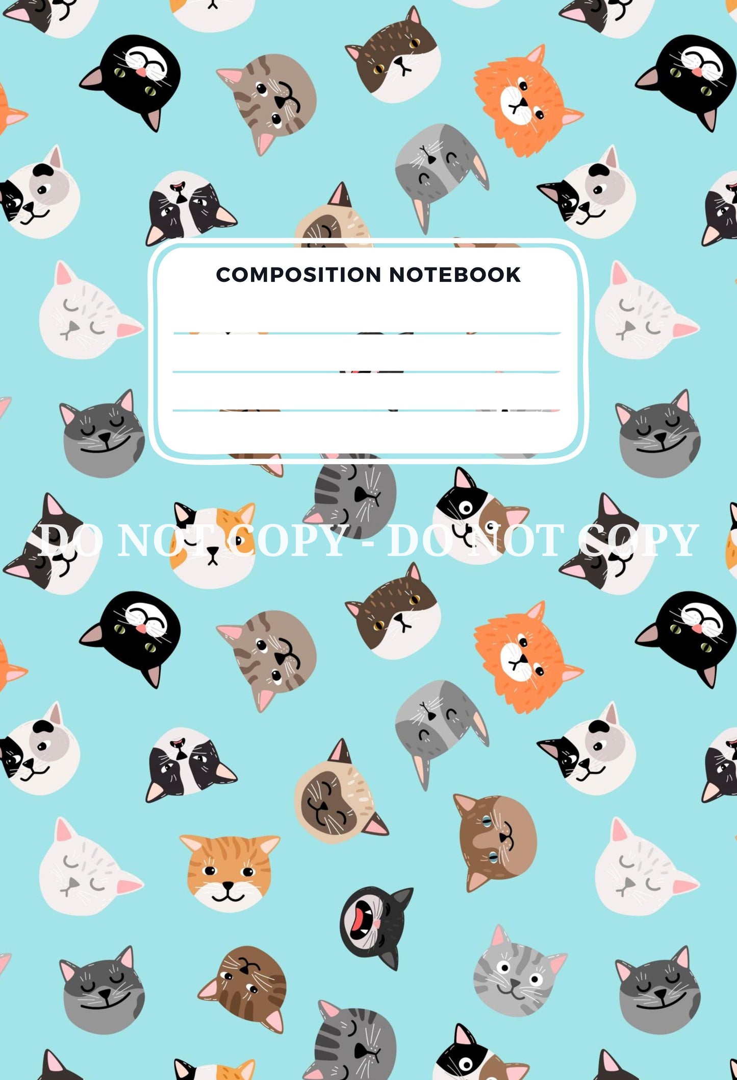 COMPOSITION NOTEBOOK COVERS - FRONT AND BACK - MULTIPLE VARIATIONS