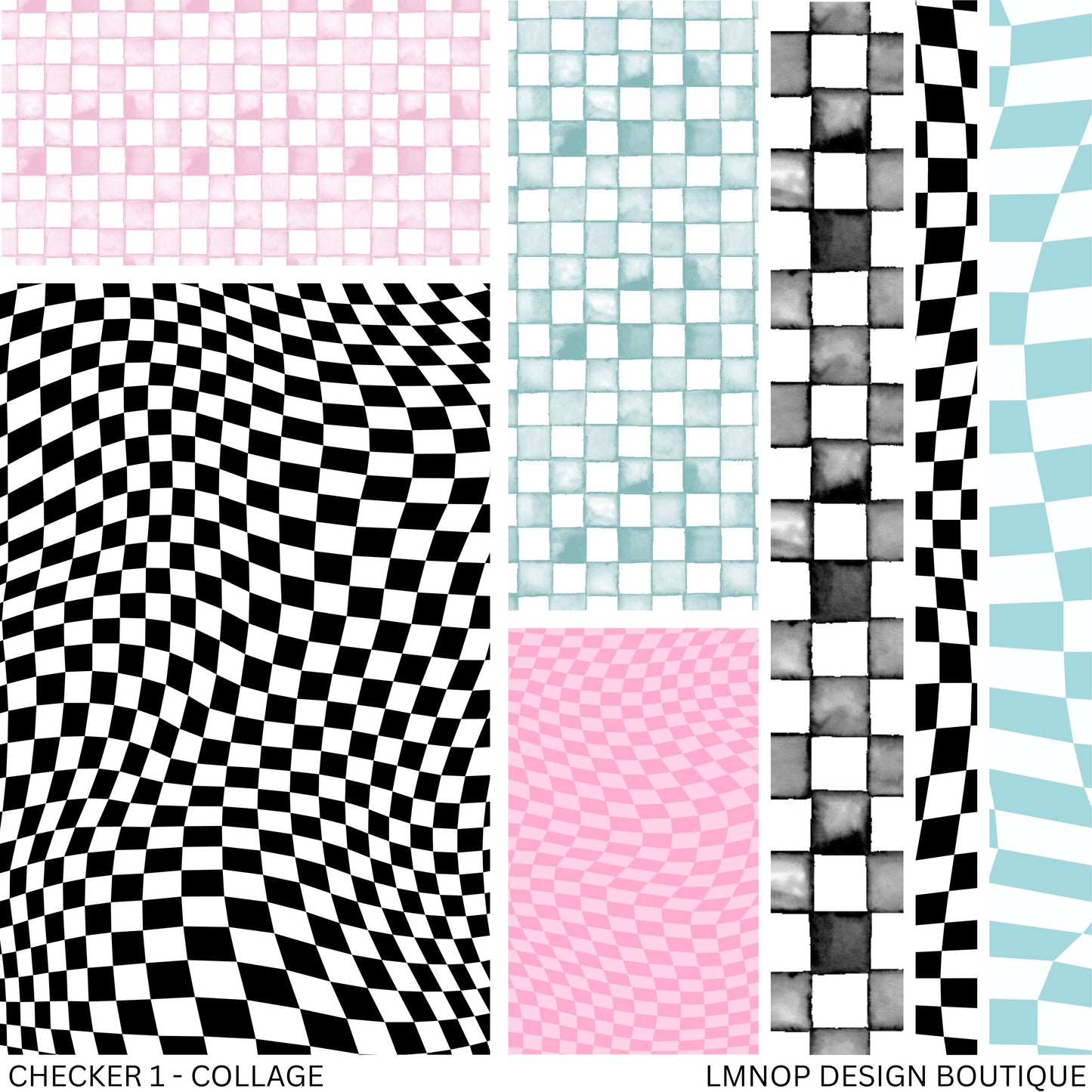 CHECKER 1 - COLLAGE VINYL