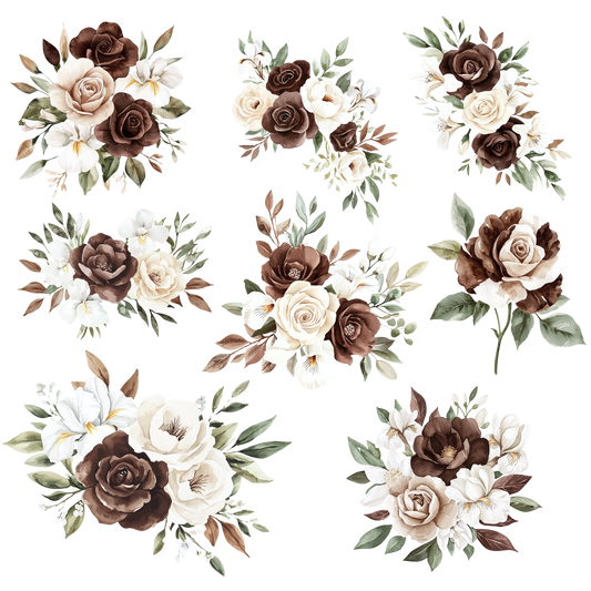 CHOCOLATE LOVE FLORAL - FLAIR SHEET