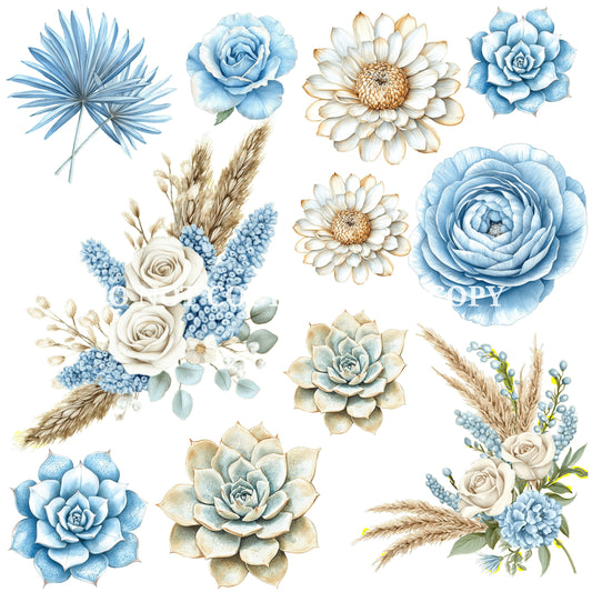 COASTAL COWGIRL FLORAL - FLAIR SHEET