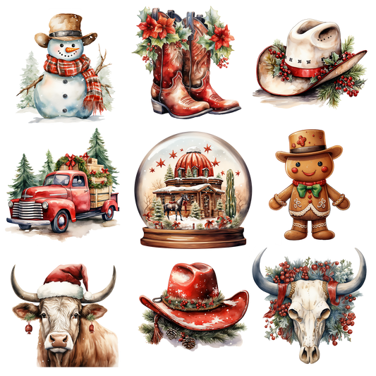 COWBOY CHRISTMAS - FLAIR SHEET