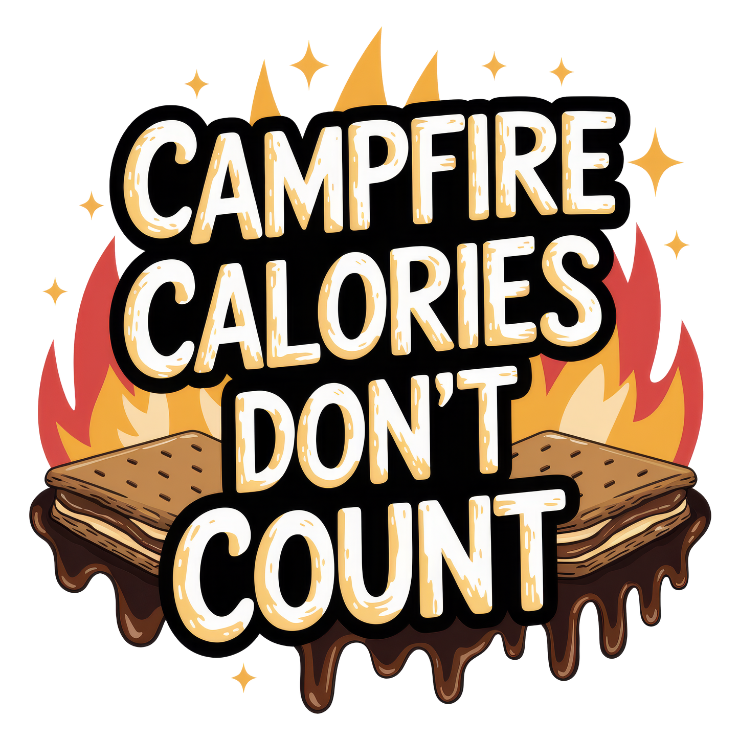 CAMPFIRE CALORIES - DECAL