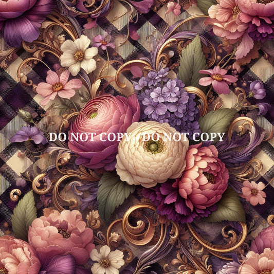 CHECKERBOARD FLORAL - BRAVO  - MULTIPLE VARIATIONS