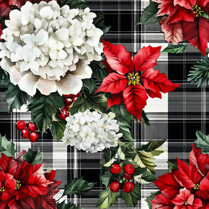 CHRISTMAS BLOOMING PLAID -  MULTIPLE VARIATIONS