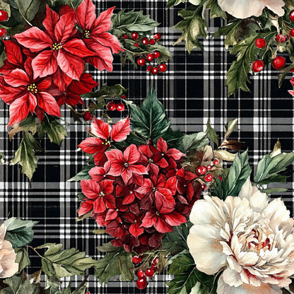 CHRISTMAS BLOOMING PLAID -  MULTIPLE VARIATIONS