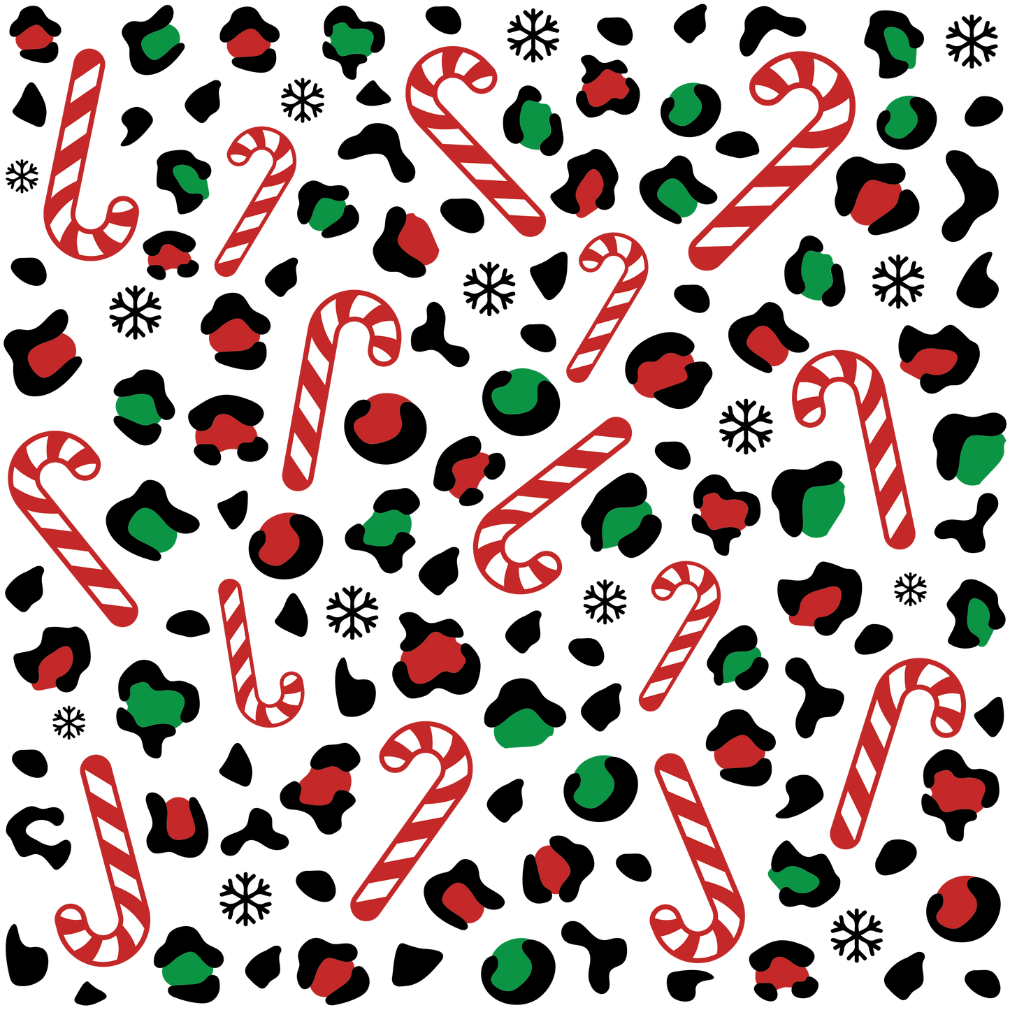 CHRISTMAS CANDY LEOPARD - FLAIR SHEET