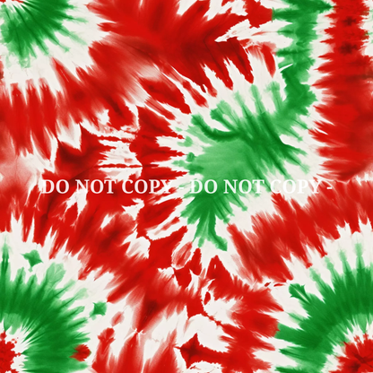 CHRISTMAS TIE DYE PATTERN VINYL - MULTIPLE VARIATIONS