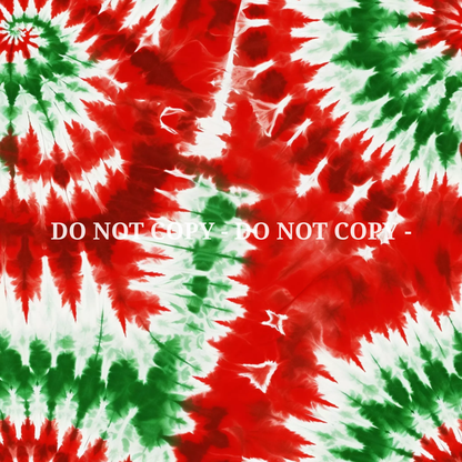 CHRISTMAS TIE DYE PATTERN VINYL - MULTIPLE VARIATIONS