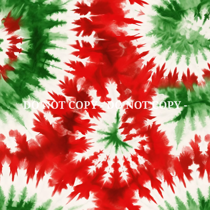 CHRISTMAS TIE DYE PATTERN VINYL - MULTIPLE VARIATIONS