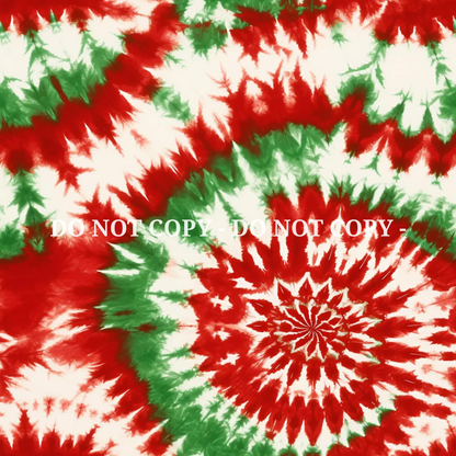 CHRISTMAS TIE DYE PATTERN VINYL - MULTIPLE VARIATIONS