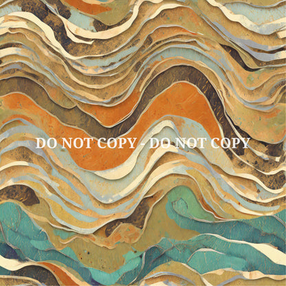 PAPER WAVES PATTERN VINYL - MULTIPLE VARIATIONS