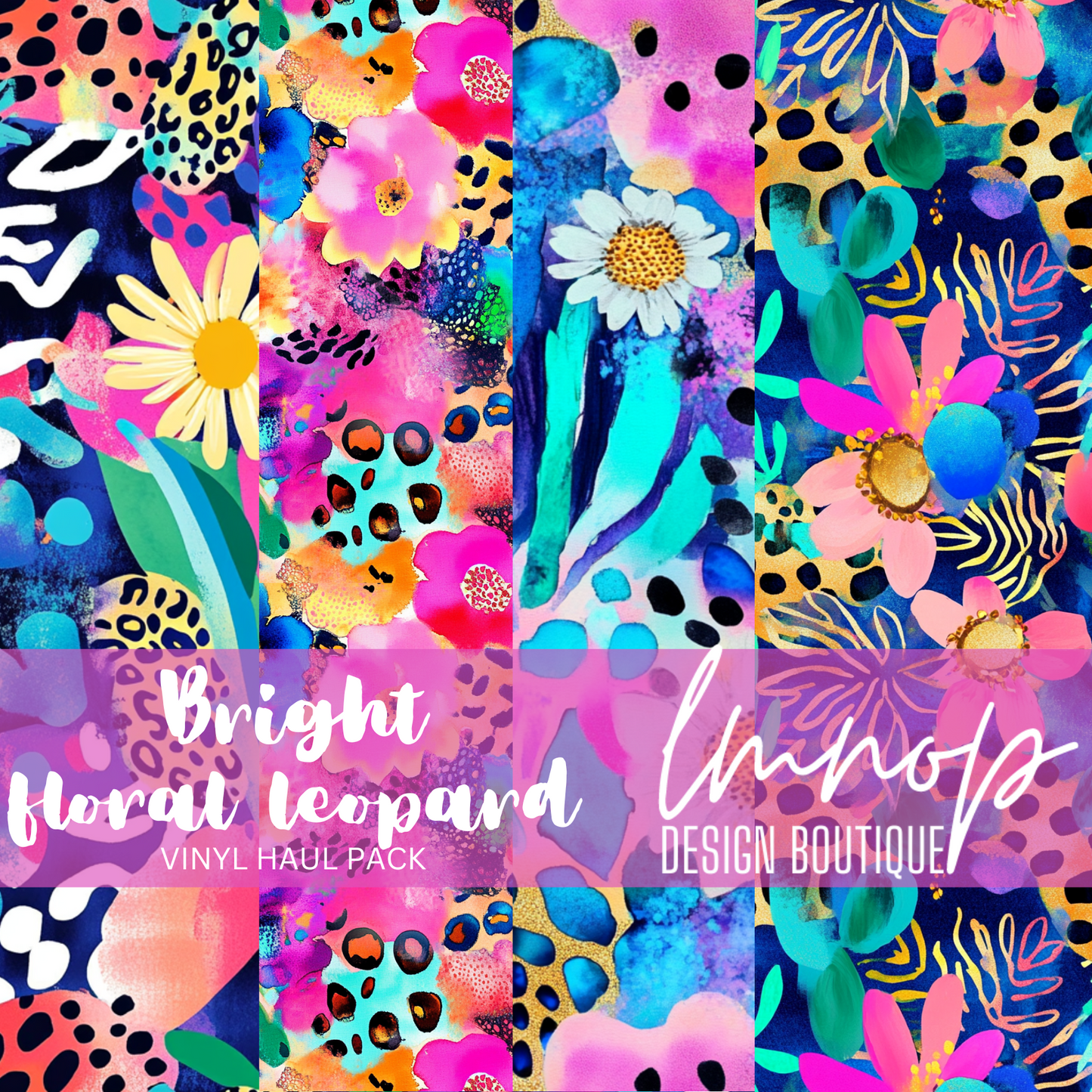 BRIGHT FLORAL LEOPARD VINYL HAUL PACK