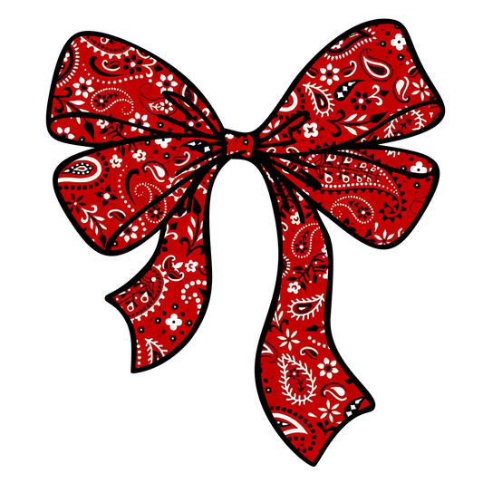 COQUETTE BOW BANDANA - DECAL