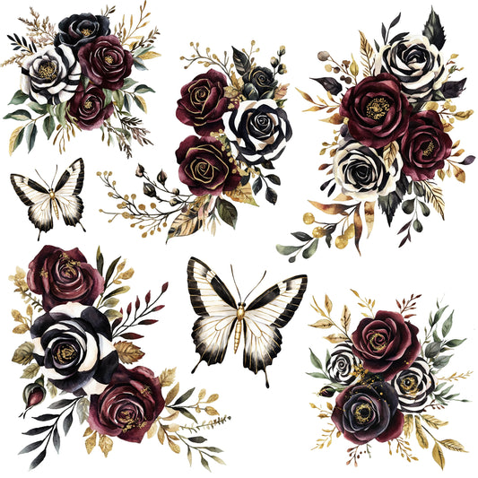 DARK CIRCUS FLORAL - FLAIR SHEET