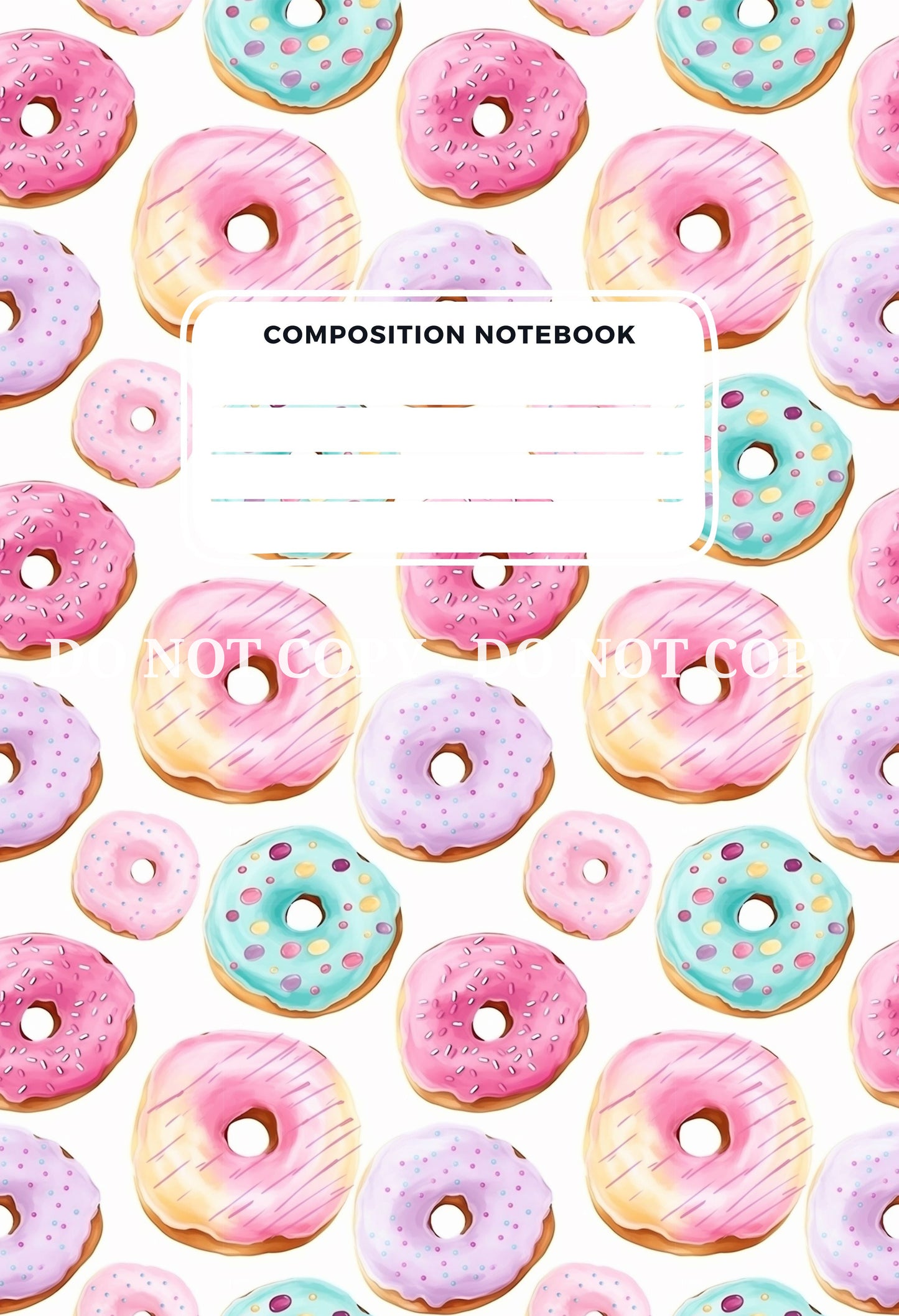 COMPOSITION NOTEBOOK COVERS - FRONT AND BACK - MULTIPLE VARIATIONS