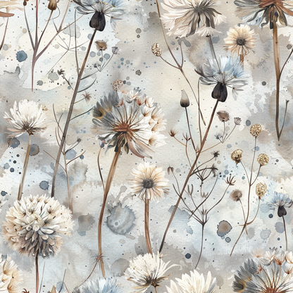 DANDELION PATTERN VINYL - MULTIPLE VARIATIONS