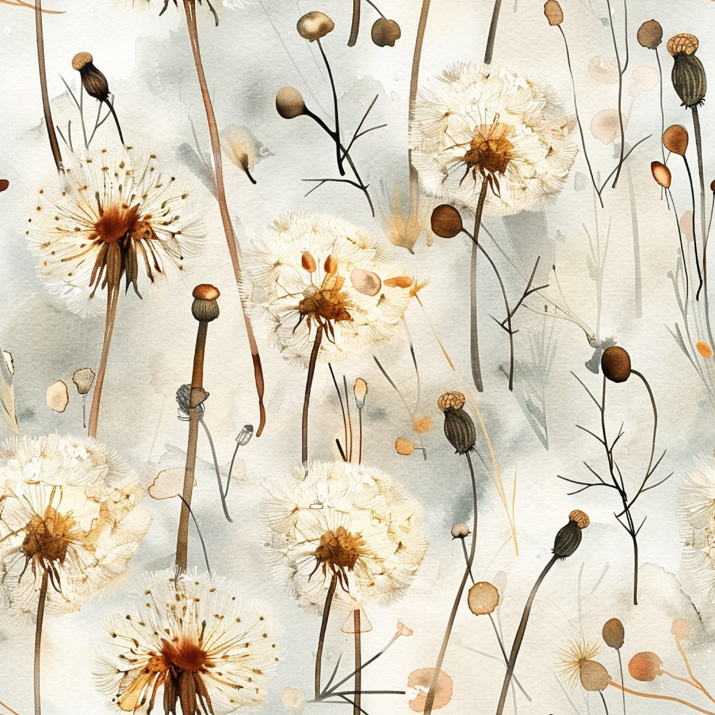 DANDELION PATTERN VINYL - MULTIPLE VARIATIONS