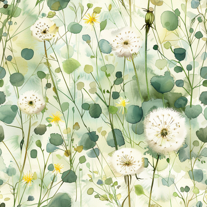 DANDELION PATTERN VINYL - MULTIPLE VARIATIONS