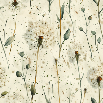 DANDELION PATTERN VINYL - MULTIPLE VARIATIONS