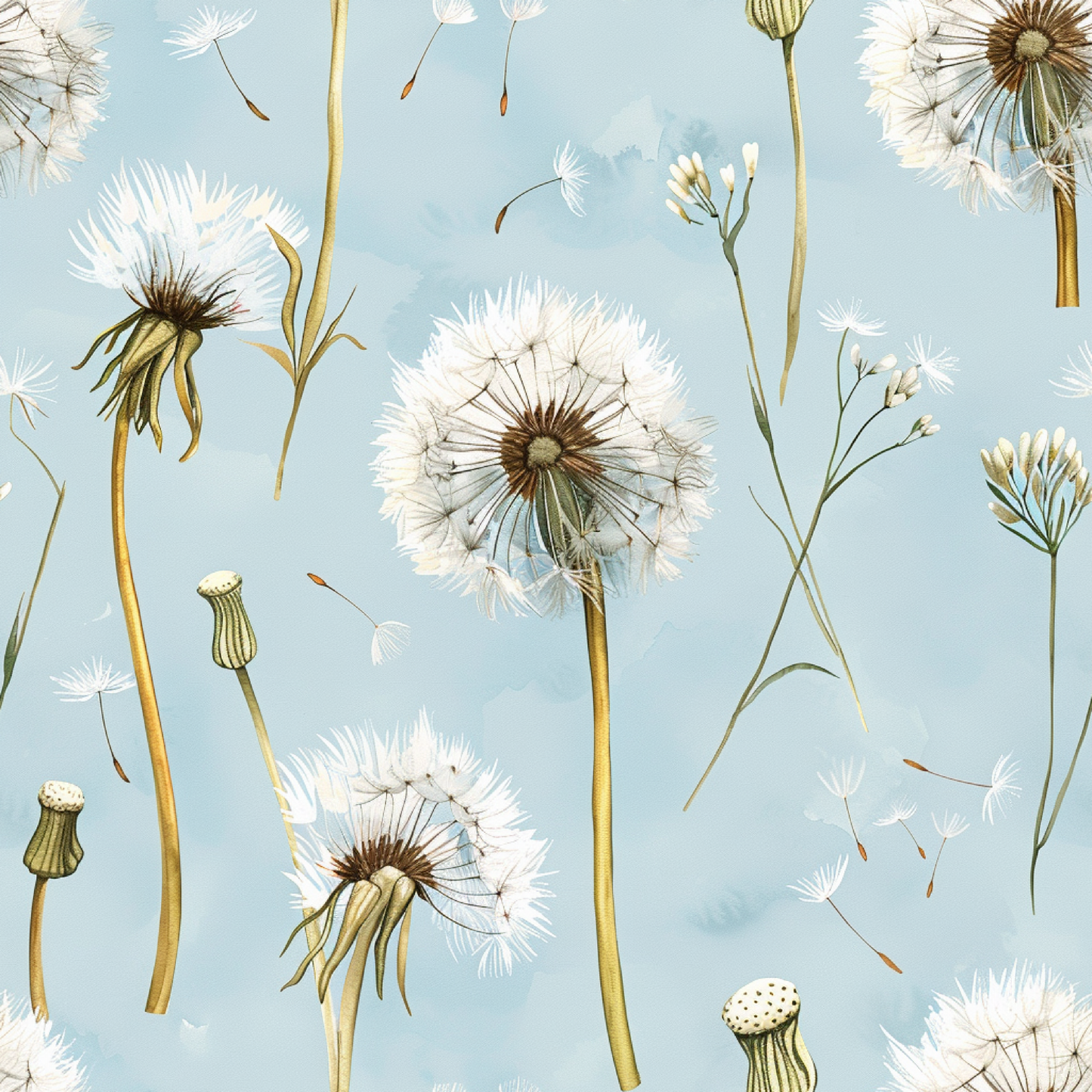 DANDELION PATTERN VINYL - MULTIPLE VARIATIONS