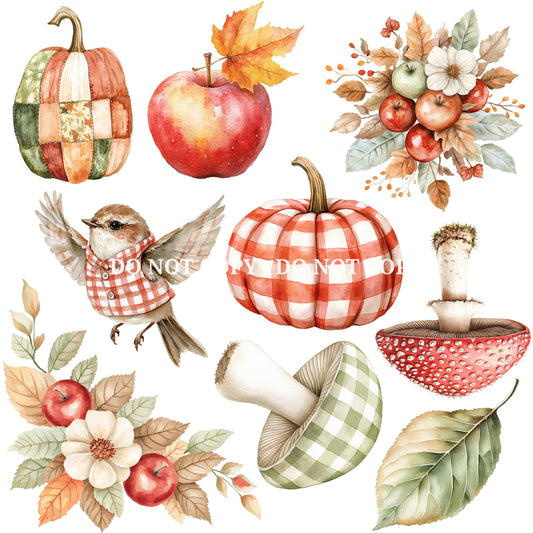 FALLING APPLES FLORAL - FLAIR SHEET
