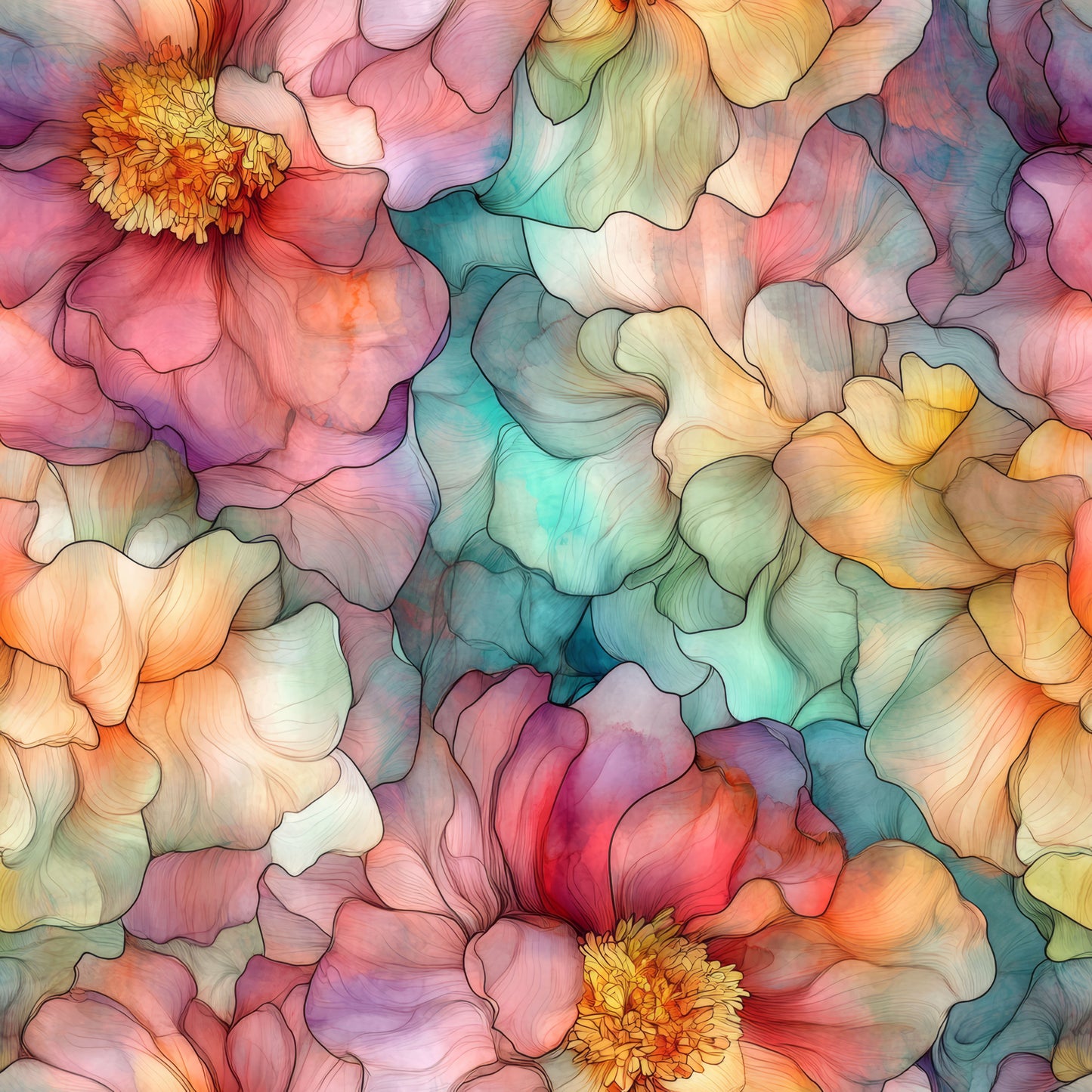 FALL FLORAL INK -  MULTIPLE VARIATIONS