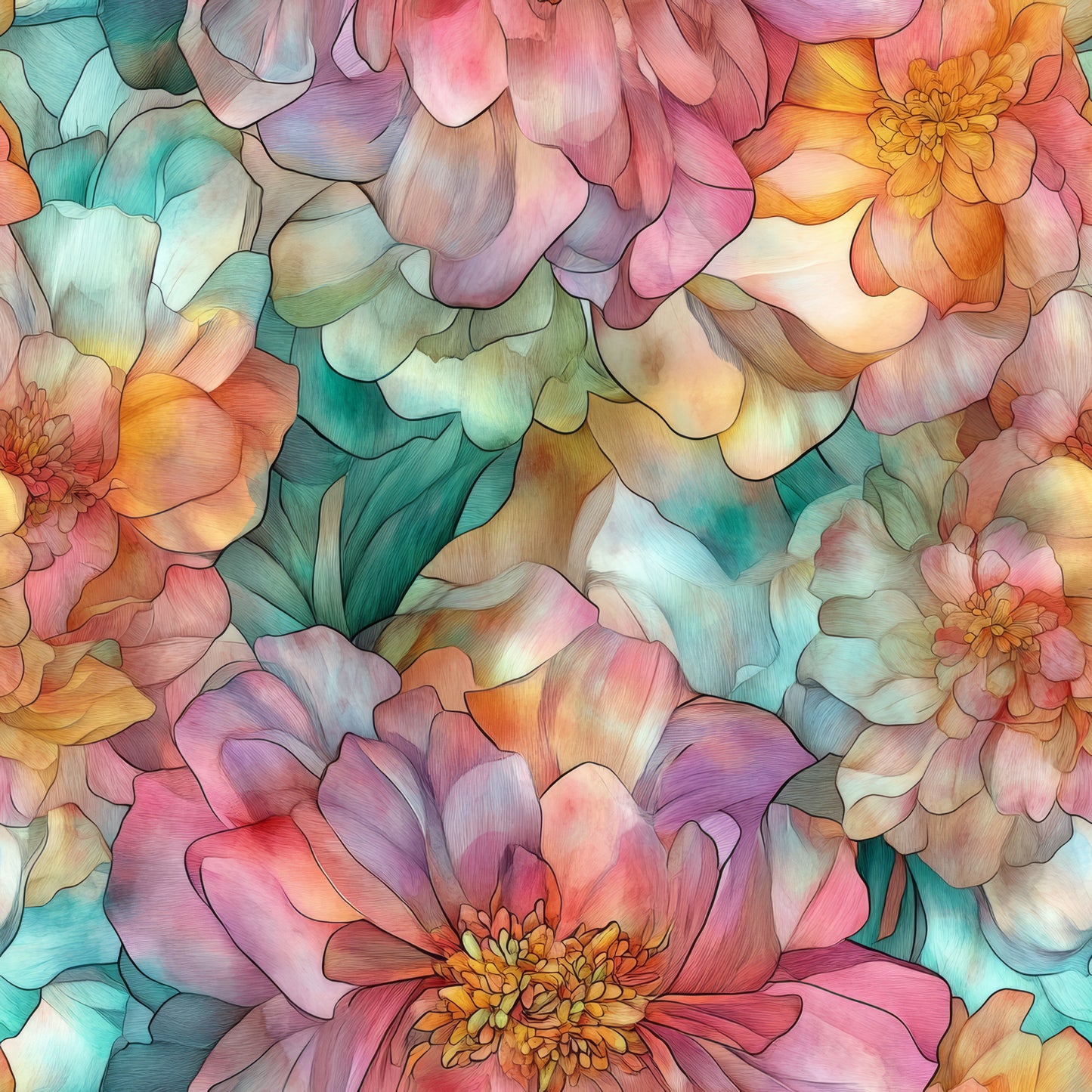 FALL FLORAL INK -  MULTIPLE VARIATIONS