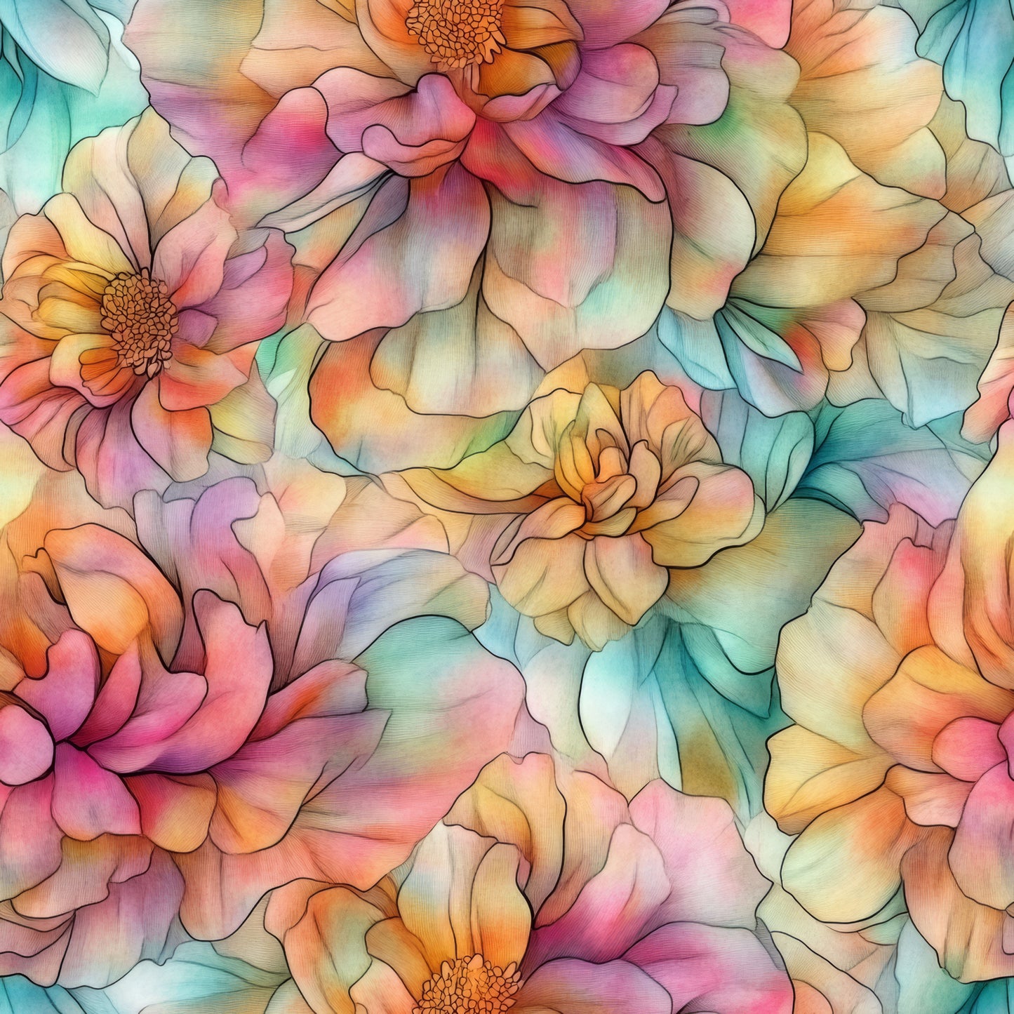 FALL FLORAL INK -  MULTIPLE VARIATIONS