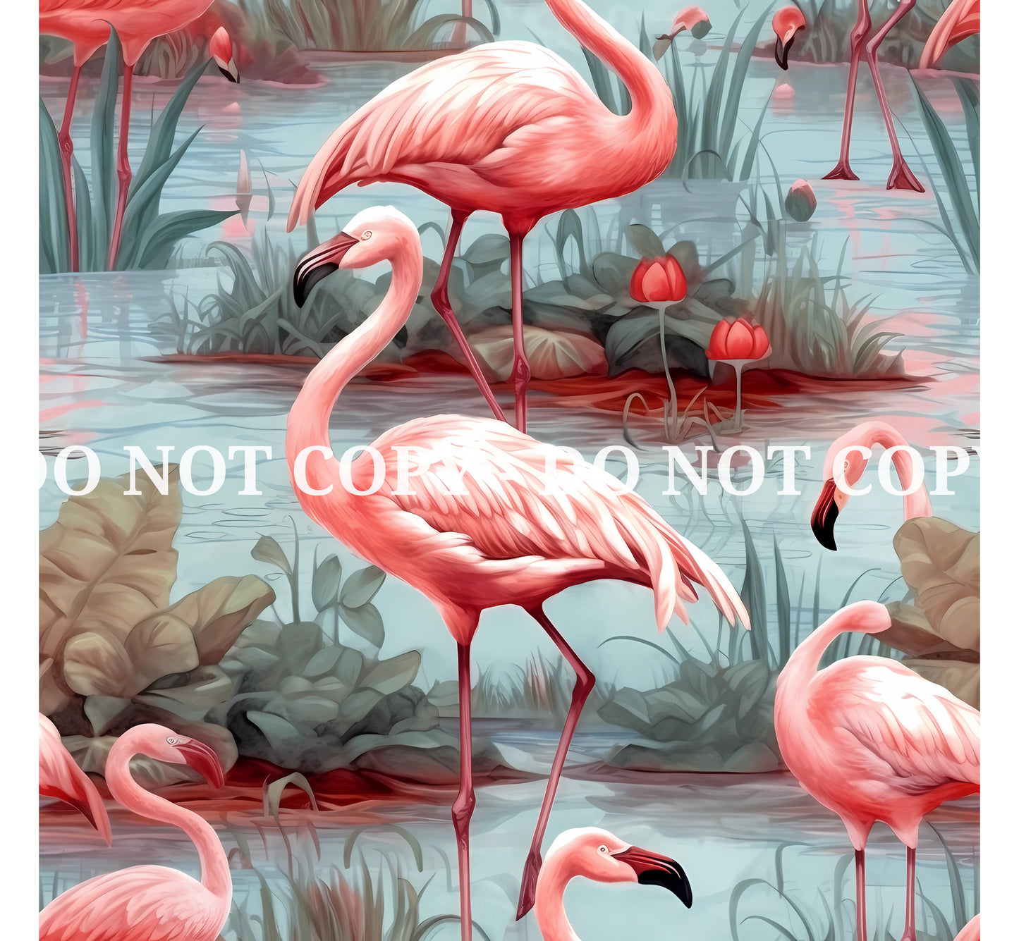 FLAMINGO BREEZE PATTERN VINYL - MULTIPLE VARIATIONS