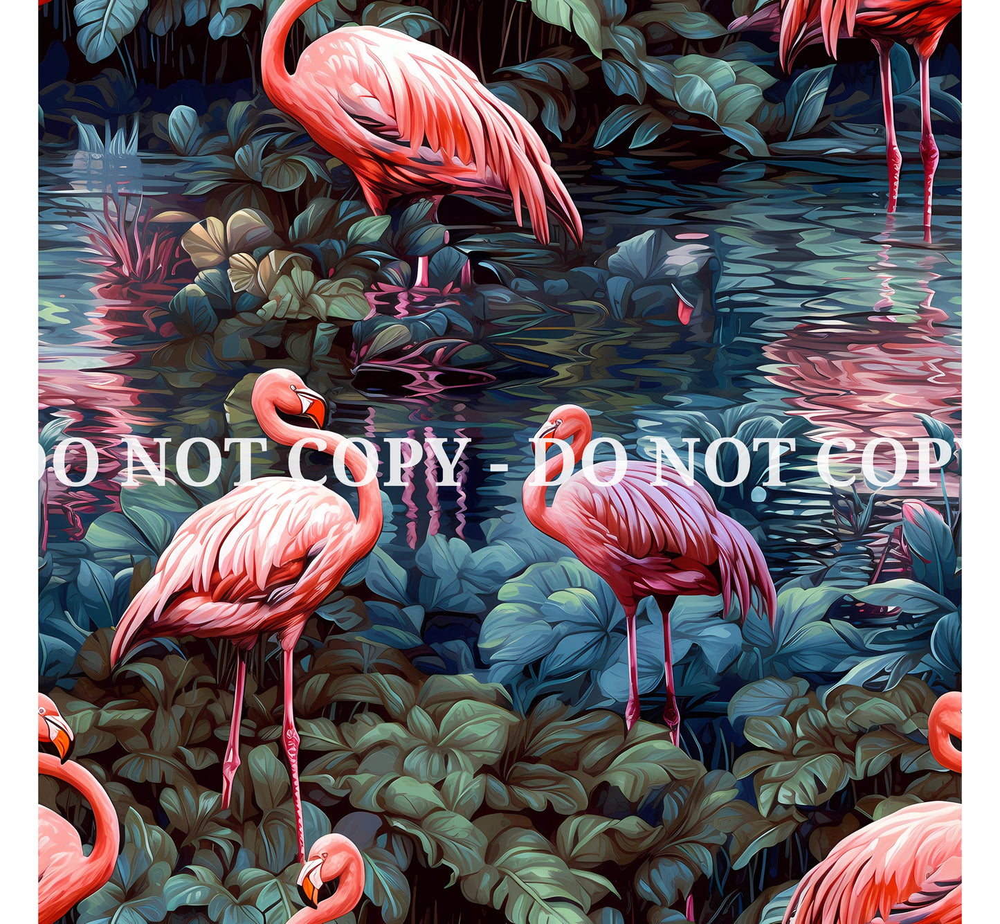 FLAMINGO BREEZE PATTERN VINYL - MULTIPLE VARIATIONS