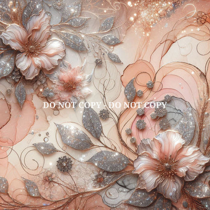 HOLOGRAPHIC FLORAL ALCOHOL INK - MULTIPLE VARIATIONS