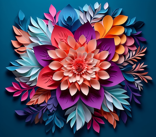 FLORAL 3D PAPER